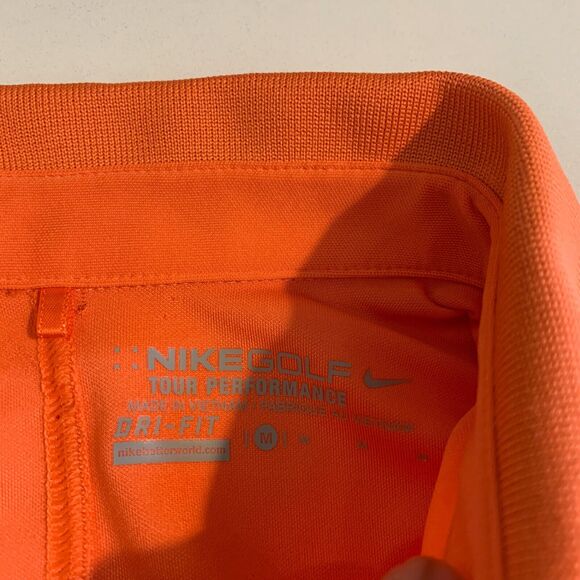 Nike Golf Shirt Womens M Medium Tangerine Tour Performance Dri Fit Collared Polo - Picture 7 of 12
